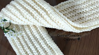 كروشيه كوفيه / سكارف كروشيه رجالى _ سيدات _ Crochet Scarf