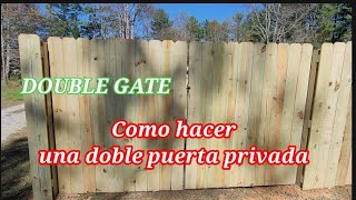 Como Hacer Puertas Dobles-- Double Gate.