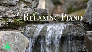 Relaxing Waterfall With Soothing Piano And Birds Singing NO ADS