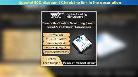 Limited WTVB01-BT50 Bluetooth 50m Wireless Multi-connected Vibration Sensor, 3-axis Vibration Displ