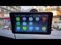 Portable wireless apple carplay and android auto car radio stereo 7 inches  multimedia player