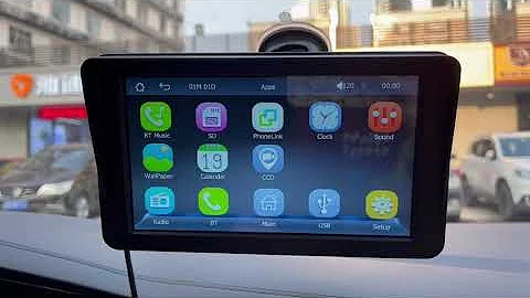 Portable Wireless Apple Carplay and Android Auto Car Radio Stereo 7 inches  Multimedia Player