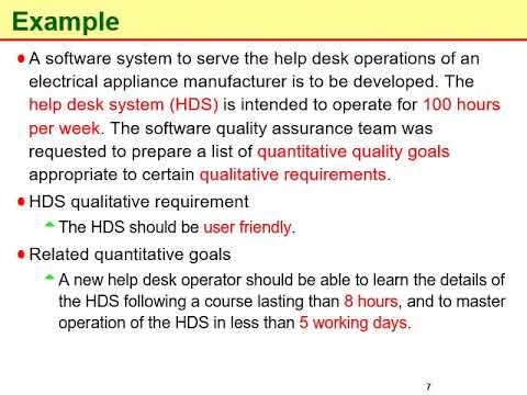 Elements of Quality Plan Part I