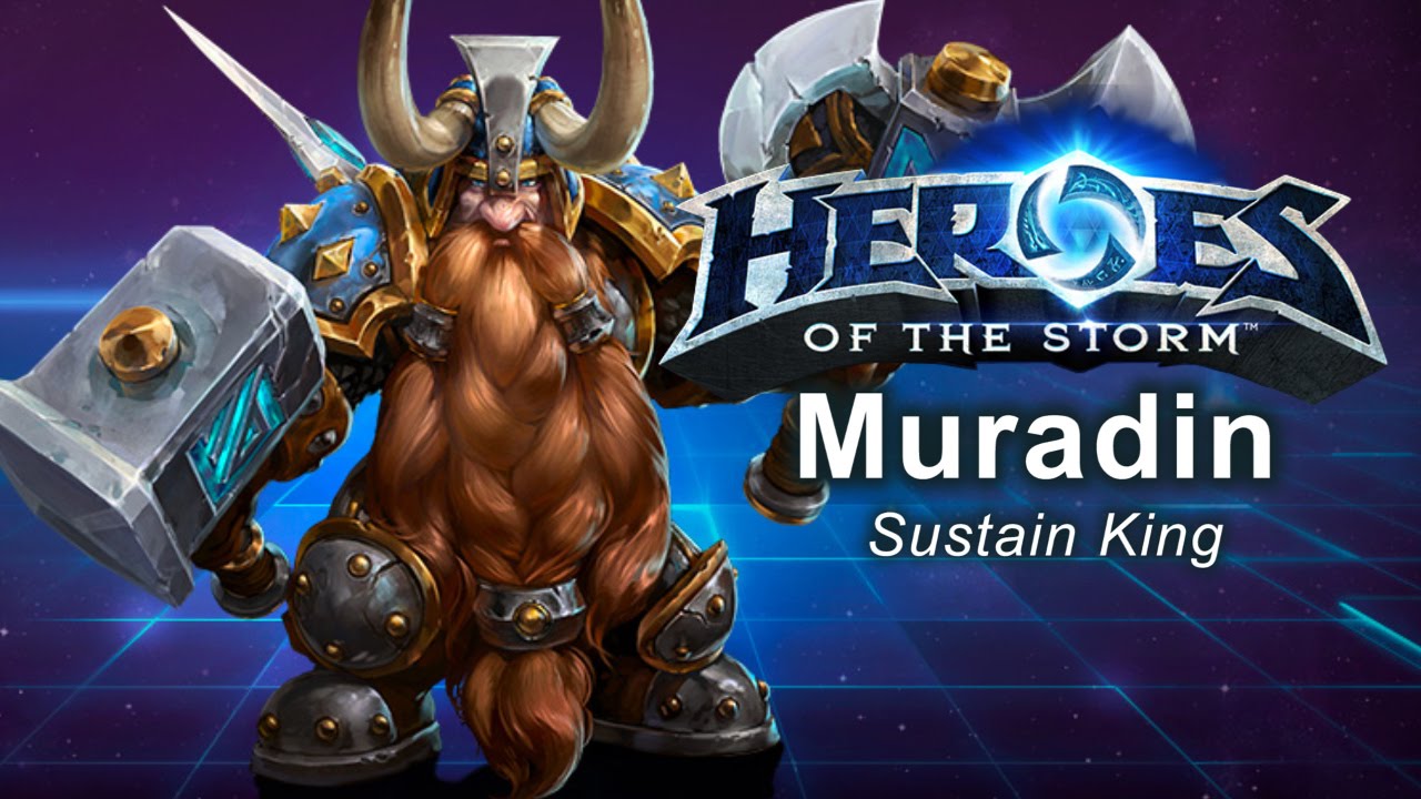 Heroes of the Storm - 'Sustain King' Muradin Build - YouTube.