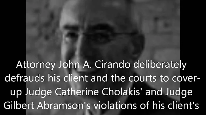 Covering up Judge Catherine Cholakis Violating Par...