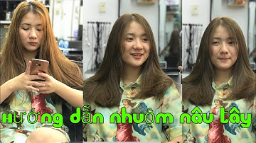 Hướng dẫn nhuộm nâu Tây ánh rêu#đàotạonghề #hairdressing #sàigòn #dayhoc #tocdepmoingay
