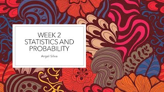 Famous Week 2 - Statistics and Probability - Mean, Variance and Standard Deviation Profile
