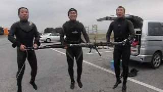 Windsurfing02/11/10 3人のＢＩＧジャンプ！！