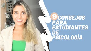 9 CONSEJOS PARA ESTUDIANTES DE PSICOLOGÍA  Psicóloga Maria Paula