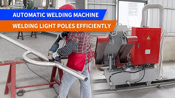 Automatic polishing machine for light pole