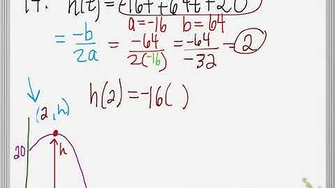 Quadratics Study Guide #14 (unit 3 semester 1)