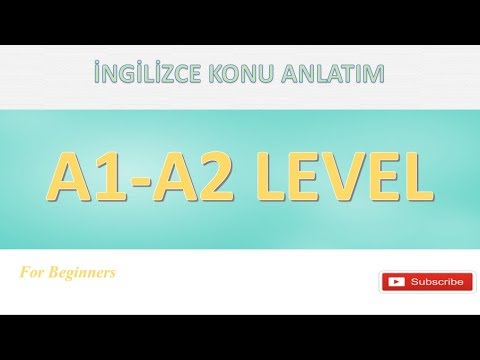 A1-A2 İNGİLİZCE TEK VİDEO'da ( 3 Aylık kurs 2 saat 15 dk )