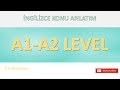 A1-A2 İNGİLİZCE TEK VİDEO'da ( 3 Aylık kurs 2 saat 15 dk )