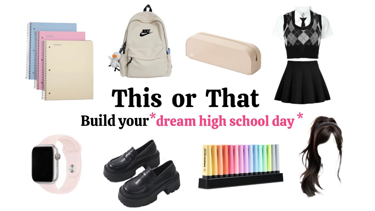 THIS OR THAT 🏫 | Build Your Dream High School Day📚🎒