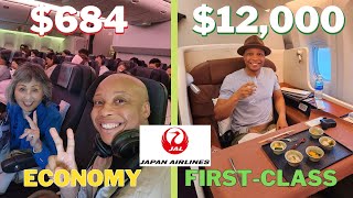 Japan Airlines -- First-Class vs Economy Class -- FULL REVIEW