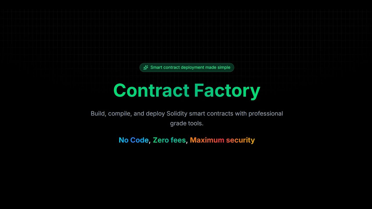ContractFactory - Hyperliquid Community Hackathon @ TAIKAI - Hackathon  Platform
