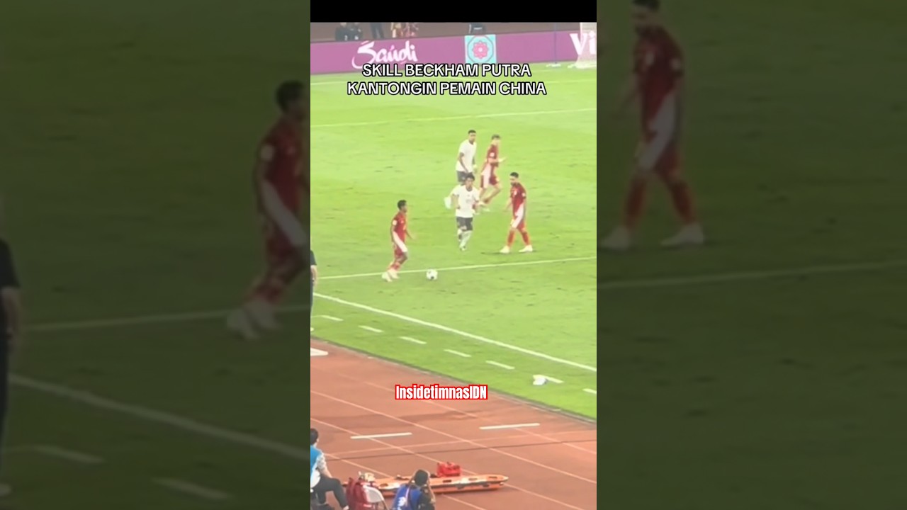 Aksi Beckham Putra debut udah bisa kantongin pemain China 😁😂