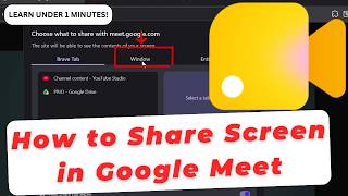 Как поделиться экраном в Google Meet screenshot 5