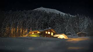 Larg ~ ELGIT DODA 1 hour Music | Winter Night and Snow Flakes ....