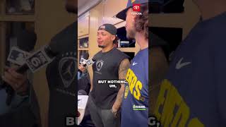 William Contreras on Brandon Woodruff  #ThisIsMyCrew #Brewers