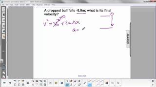Kinematics Equation 3 Q64