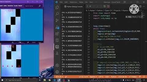 Automate piyano game using python openCV #python #opencv