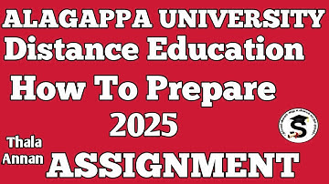 அசைமென்ட் எப்படி எழுத 😔 How To Write Assignment Alagappa University Distance Education @Thalaannan​