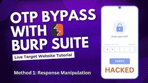 Bypassing OTP using Burpsuit | OTP bypassing |Forgot password.