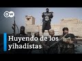 Estado Islámico fuerza el éxodo de civiles en Siria