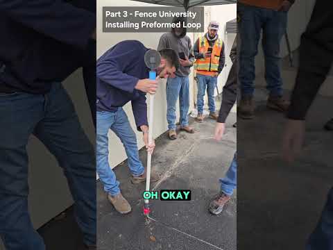 Part 3 of Installing a Saw Cut Loop for automatic gates at The Fence University in asphalt.