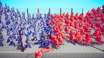 MEDIEVAL KING ARMY 👑 vs ⚔️ ANCIENT SPARTA ARMY / Totally Accurate Battle Simulator ( TABS )