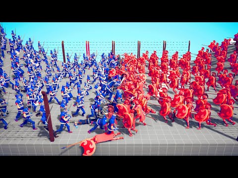 MEDIEVAL KING ARMY 👑 vs ⚔️ ANCIENT SPARTA ARMY / Totally Accurate Battle Simulator ( TABS )
