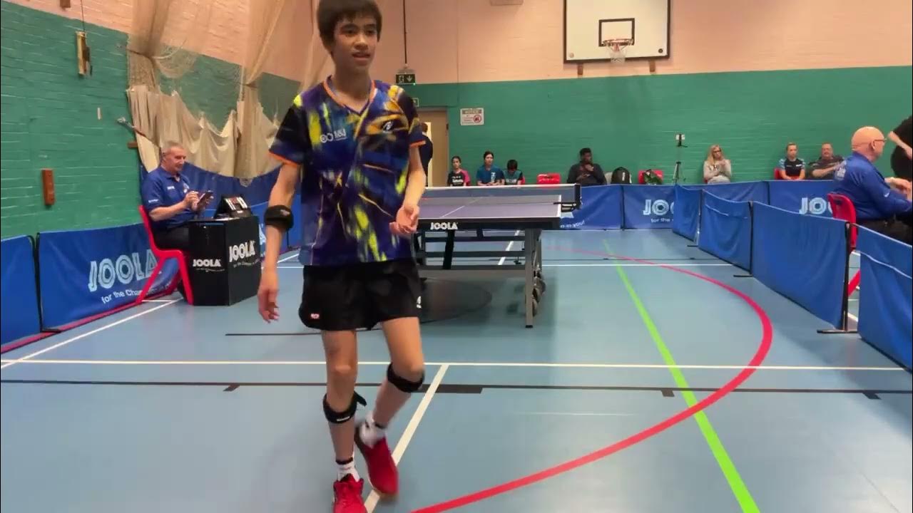 Rohan Dani Vs Leo Nguyen Cadet National Cup 2022/23 at Joola Plymouth Table Tennis Club