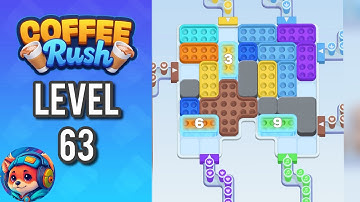 Coffee Rush: Block Jam - Level 63 – Puzzle Game Walkthrough & Solutions | Mobile Gameplay 