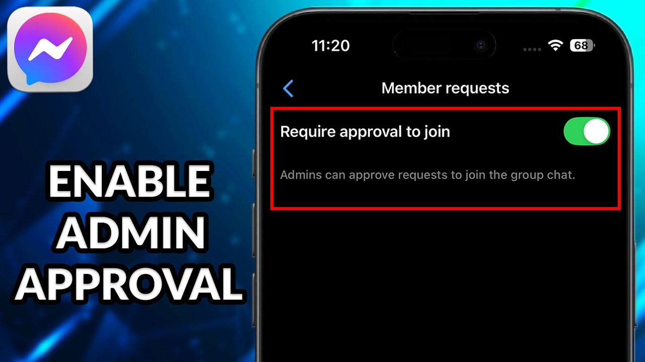 How To Enable Admin Approval On Messenger Group Chats - YouTube