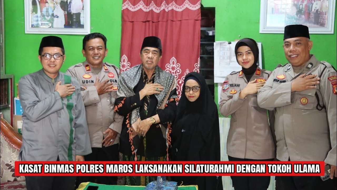 Kasat Binmas Polres Maros Laksanakan Silaturahmi dengan Tokoh Ulama