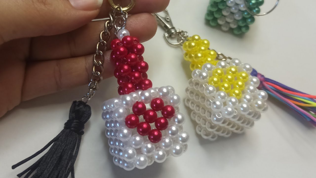 Chaveiro fácil para iniciantes  Esmalte de pérolas @SoniaMiranda