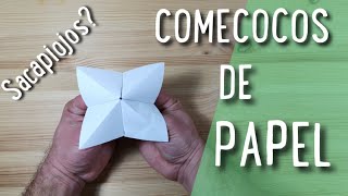 COMO HACER UN COMECOCOS SACAPIOJOS DE PAPEL