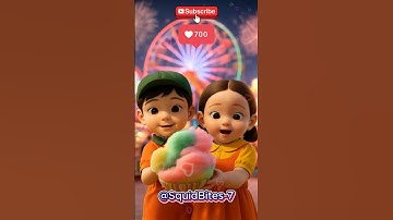 Squid Game AI Rainbow Cotton Candy ASMR 🎡 #squidgame2 #ai #asmr