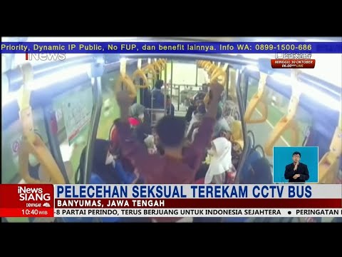 Detik-detik Aksi Pemuda Lakukan Pelecehan Seksual di Bus Trans Banyumas #iNewsSiang 10/10