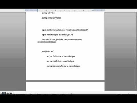 Basic File Operations in Pseudocode Introduction to Programming Logic ...