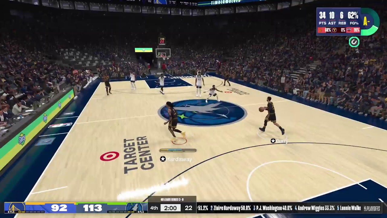 WARRIORS TIMBERWOLVES 2025 PLAYOFFS 🔥Round 1 Game 4 GSW Lead 30