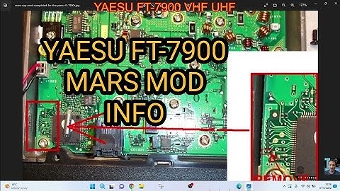 YAESU FT-7900 - MARS MOD - INFORMATION (Stay within Licence Conditions )