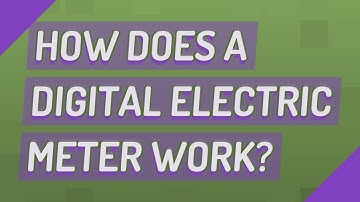 How does a digital electric meter work?
