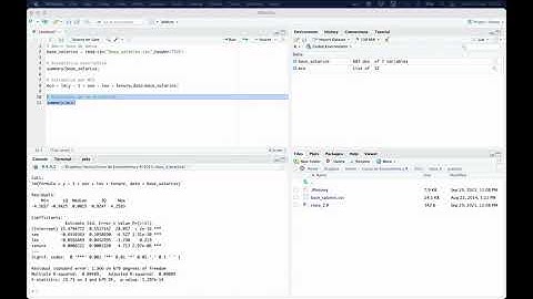 TUTORIAL Econometría con R y RStudio: Regresión lineal múltiple y Minimos Cuadrados (práctica)