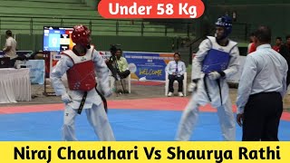 Niraj Chaudhari Mh Vs Shaurya Rathi Hr India Taekwondo Selection Trails Under 58Kg Mens