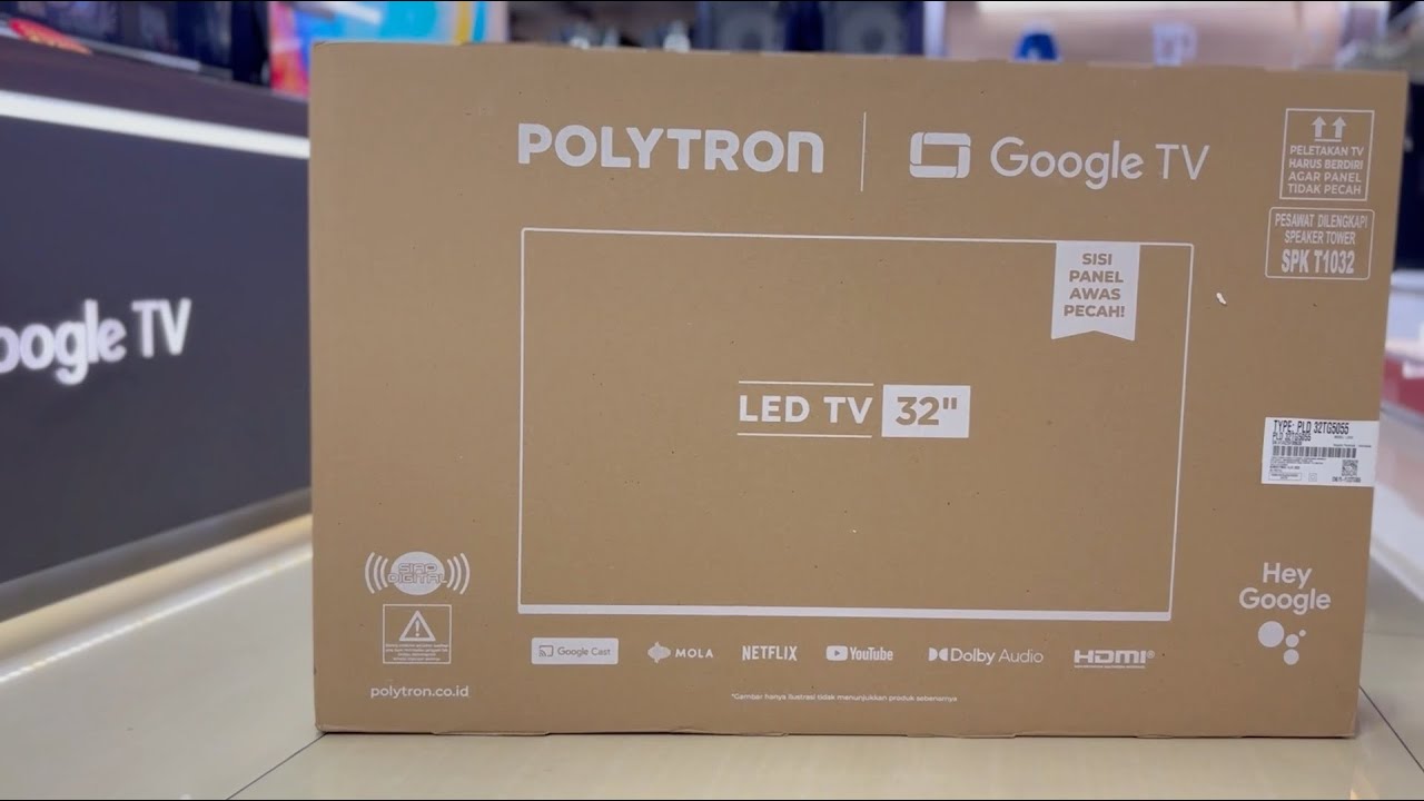 REVIEW GOOGLE TV POLYTRON PLD 32TG5055 CINEMAX TOWER SPEAKER