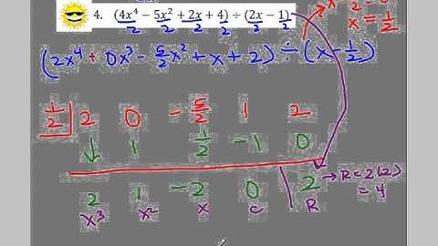 Unit 7 Video 4 Dividing Polynomials with Synthetic Division