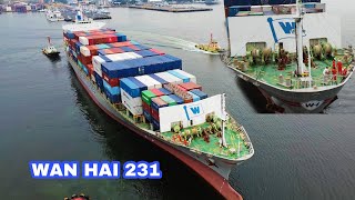 SHIP SPOTTED CONTAINER SHIP WAN HAI 231 / MANILA SOUTH HARBOR