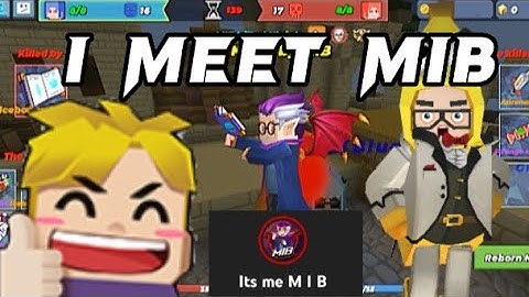 I Meet Mib BG in BlockmanGO Build And Shoot 😱